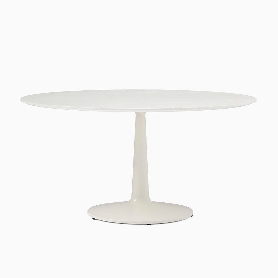 Liv Round Lacquer Dining Table (112 cm) West Elm UK